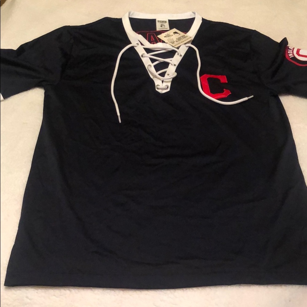 NWT VS PINK Cleveland Indians Lace-Up Jersey ⚾️